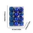 thumbnail image 2 of Shldybc 24PCS Christmas Tree Decorations with Bright and Sparkling Powder Balls Plastic Christmas Colored Balls and Small Pendants Christmas Decorations, 2 of 4