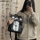 thumbnail image 2 of Mochila de moda coreana LinDeJuan para mujer 2024 mochila escolar para niñas de cuero sintético con diseño de anime, 2 of 5
