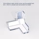 thumbnail image 5 of Kearding Protector de seguridad para bebés Esquina de la Cubierta de plástico en forma de T Muebles Estantería Cojín Anticolisión Guardias de Cubiertas para muebles de jardín S 4 piezas Kearding HA062494-02, 5 of 6