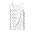 thumbnail image 3 of Ihhxva Women's Plus Women's Sleeveless Tank Top Polka Dot Moisture-Wicking Fit Summer Casual Loose Flowy Blouse Breathable Cotton Racerback Athletic Yoga XL-5XL, 3 of 6