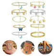 thumbnail image 2 of Tobilleras Para Mujer Playa De Verano Tobilleras Ajustables Pulsera De Aleación Regalos Para Mujeres Mamá Esposa Novia Mejor Amigo Aniversario Monstrate AP006653-01, 2 of 6