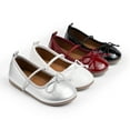 thumbnail image 2 of HsdsBebe Toddler Girls Dress Shoes Little Girls Mary Jane Bowknot Soft Sole Princess Shoes for Little Kids, 2 of 7