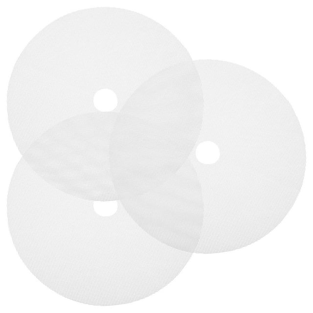 3pcs Round Dehydrator Sheets Food Dryer Silicone Mats Dehydrator Pads Fruit Dryer Liner