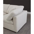 thumbnail image 4 of Meridian Furniture Plush Contemporary Velvet Modular Sectional in Cream, 4 of 7
