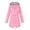 Pink womens tops, variant on Black_Friday Cyber_Monday Deals Dianli Up to 65% Off Women Solid Rain Jacket Outdoor Long Sleeve Casual Fashion Loose Solid Rain Jacket Outdoor Hooded Raincoat Windproof Top Gift on Clearance