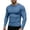 Blue, variant on Dagugfen Workout Tops for Men Long Sleeve Stretchy Slim Fitness Moisture Wicking Athletic Base Layer Tops Gym Training Tops
