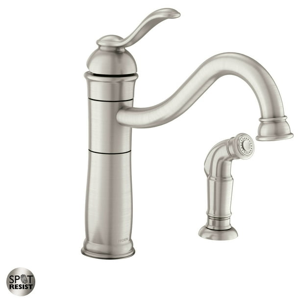 Moen 87427 Spot Resist Stainless Microban Walden Single Handle Kitchen ...