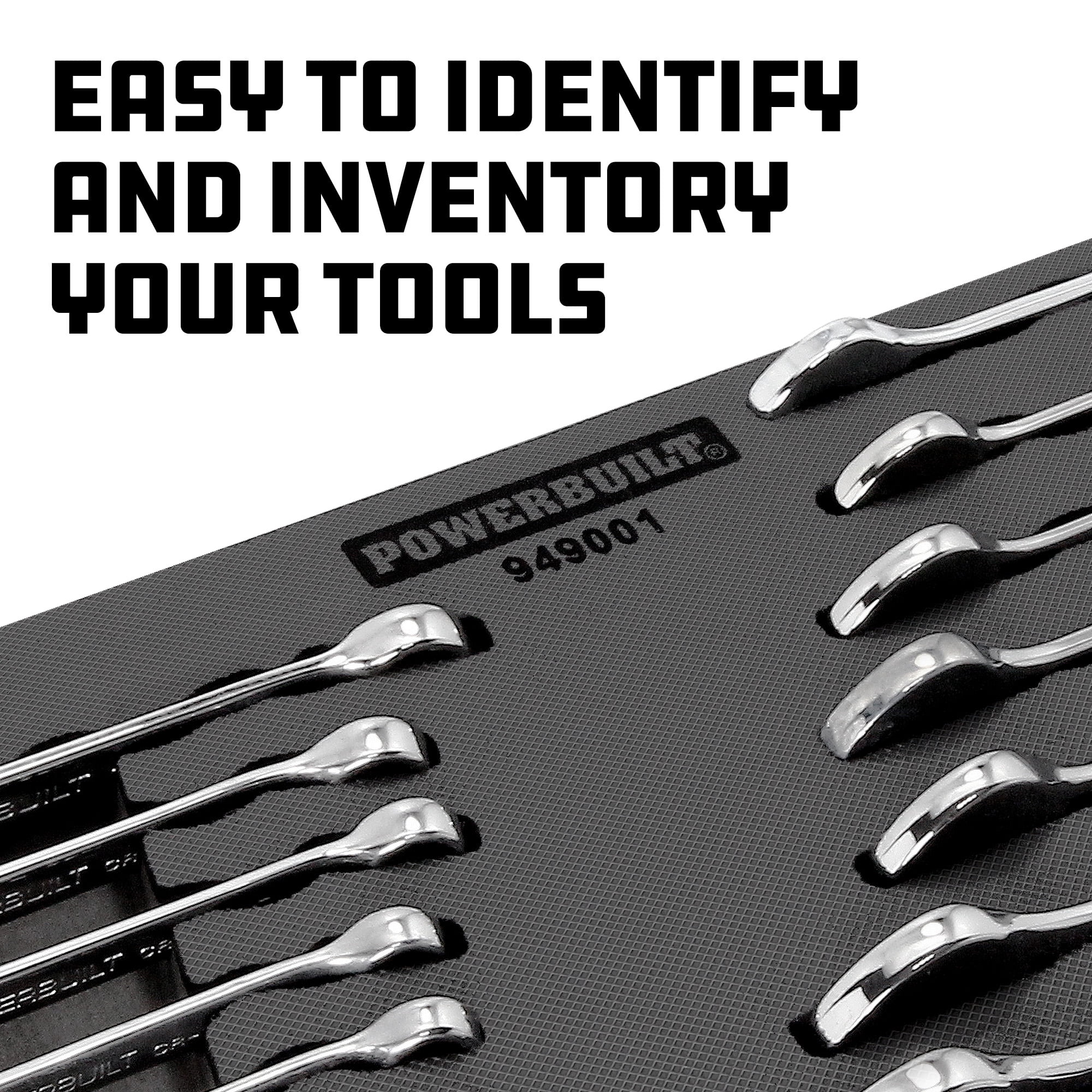 Powerbuilt 16 Piece Pro Tech Metric Combination Wrench Set - 949001