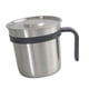 thumbnail image 3 of Taza de camping de acero inoxidable portátil con tapa Taza de café Drinkware Durable 448ml Taza de agua Taza de café para picnic Mochilero Viajes al Negro DYNWAVEMX Taza Senderismo, 3 of 8