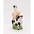 thumbnail image 2 of Ceramic Magnetic Stacked Farm Animals Salt and Pepper Shakers, Country Farm House Kitchen Decor, Gift for Her, 2 of 6