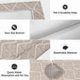 thumbnail image 5 of Brown Outdoor Rug 6x9 Ft, Non Slip Washable Area Rug, Modern Abstract Art Farmhouse Patio Rugs Carpet Runner, Large Floor Mat for Indoor/Outdoor Deck Porch Camping, 5 of 8