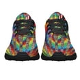thumbnail image 5 of Imagine All The People Living Life In Peace Hippie Peace Sign American flag Shoes Sneakers Black Size 9, 5 of 7