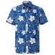 thumbnail image 3 of Camisa con estampado 3D de flores y hojas para hombre, estilo informal, estilo Harajuku, de verano, de manga corta, estilo hawaiano, con solapa, estilo Aloha, 3 of 5