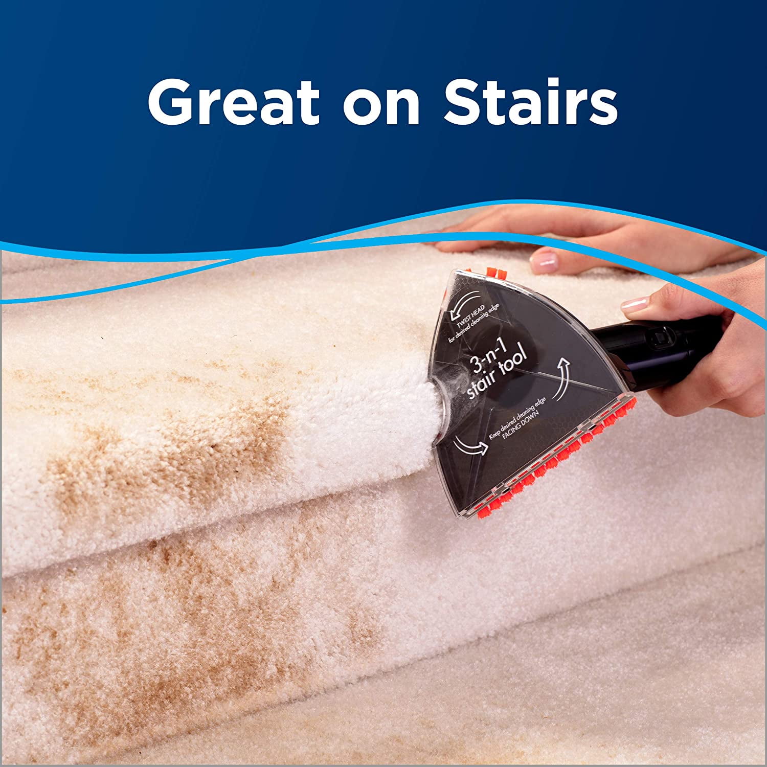 Portable Carpet Cleaner Stair Tool 