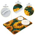thumbnail image 4 of Dish Drying Mat Kitchen Pad Large Counter Absorbent Dish Mats Drainer Seamless Sunflower Pattern, 4 of 8