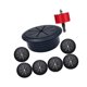 thumbnail image 5 of Kit de pasacables para gestión de cables de 2,38 pulgadas y 60 mm, fácil instalación, para montaje en pared Negro, 5 of 9