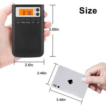 Small Radio Battery Operated ABS Material Portable Pocket Radio AM/FM