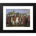 thumbnail image 2 of Joseph-Marie Vien 14x11 Black Modern Framed Museum Art Print Titled - Inauguration of the Statue of Louis XV on the Place of the Same Name (1763), 2 of 5