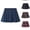 Navy, variant on VOUZZA Dresses for Girls Plaid Pleated Skirt Kids Girls Casual Preppy Checkered Flared Skirt Classroom Essentials Daily Bottoms