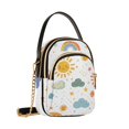 thumbnail image 7 of FORMRS Crossbody Bag for Women Quilted Travel Shoulder Cell Phone Purse with Chain Strap Handbag, Rainbows Pattern, 7 of 7