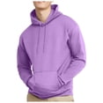 thumbnail image 2 of kamemir Mens Oversized Hoodie Mens Workout Hoodie,Long Sleeve Lightweight Pullover Hooded Sweatshirt with Pocket(Purple,XL), 2 of 4