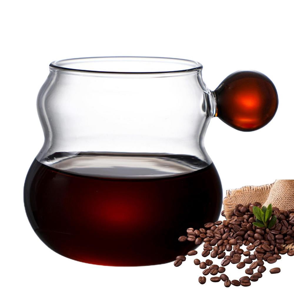 Tohuu Clear Coffee Mugs Glass Mugs with Handle Glass Coffee Mugs for