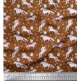 thumbnail image 1 of Soimoi Viscose Chiffon Fabric Dot,Star & Unicorn Animal Print Sewing Fabric Yard 42 Inch Wide, 1 of 3