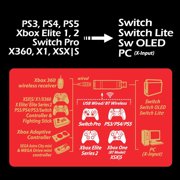 Brook Wingman NS Lite Controller Converter for Nintendo Switch – Supports Xbox Series X/S/One/360, PS5/PS4/PS3, Xbox Elite 1/2, Switch Pro