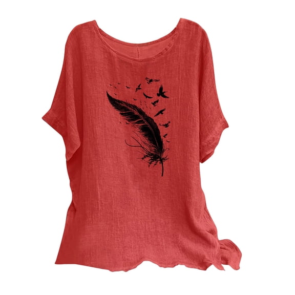 My Orders Lightweight Tops & Blouses Womens Funny T Shirts V Neck Summer Button Boho Top Womens Summer Tops Dressy Casual 2025 Spring Plus Size Shirts for Women