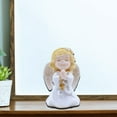 thumbnail image 3 of Comfy Hour Faith and Hope Collection Praying Girl Angel with Rosary Figurine, Keepsake, My First Communion, Polyresin, 3 of 5