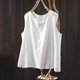 thumbnail image 1 of TaTaai Sleeveless Round Neck Pullover Blouse, Women's Solid Color Casual Tank Top, Soft Cool Fabric, Perfect for Spring Summer Home Daily Use Gift, 1 of 5