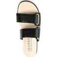 thumbnail image 2 of Journee Collection Womens Ashanti Faux Leather Double Strap Slide Sandals, 2 of 3