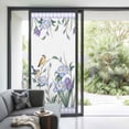 thumbnail image 3 of Spring Flowers Window Privacy Film,Vintage Blue Floral Leaves Birds Rustic Plants Static Cling UV Sun Blocking Heat Control Window Tint Day and Night,Non-Adhesive One Way Privacy Cover 35.4''x78.7'', 3 of 7