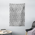 thumbnail image 1 of Black and Grey Tapestry, Foliage Camouflage Layout in Bleak Hues Leaves Interpretations, Wall Hanging for Bedroom Living Room Dorm Decor, 40"W X 60"L, Pearl Grey and Dimgray, by Ambesonne, 1 of 2