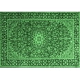 thumbnail image 1 of Ahgly Company Indoor Rectangle Medallion Emerald Green Traditional Area Rugs, 4' x 6', 1 of 4