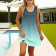 thumbnail image 4 of XXWXYD Girls Summer Beach Dress Casual Sleeveless Gradient Tank Sundress U Neck Loose Outfits Pockets 2025 Vacation Apparel 𝖥lowy Dresses Sundress, 4 of 6
