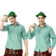 thumbnail image 4 of Blusa y camisa de manga larga con cuello vuelto para hombre, disfraz de festival de cerveza, disfraz de Baviera, camisa de festival de cerveza, camisa de carnaval para hombre, pantalones cortos de pol, 4 of 5