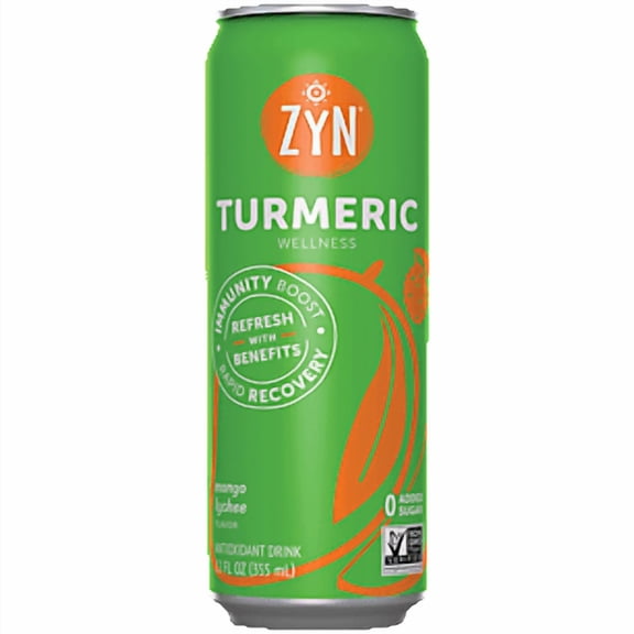 ZYN Immunity & Recovery Drinks - Turmeric Wellness - Mango Lychee (6 Pack)