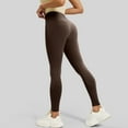 thumbnail image 5 of WULMLEO Compression Leggings for Women Tummy Control Butt Lifting Legging Tights Workout Quick Dry High Waisted 7/8 Leggings Coffee XL, 5 of 6