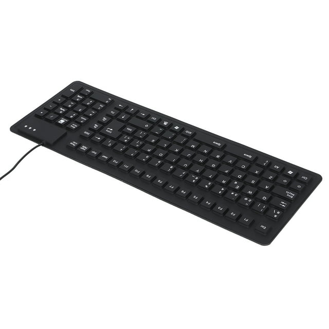 Keyboard, Easy To Clean Dustproof Moisture-proof Wired Keyboard for Home for Office