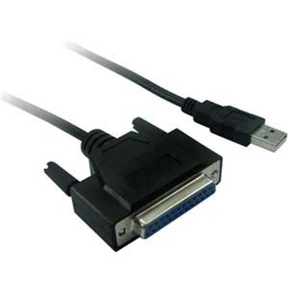 SF Cable USB to DB25 Parallel Printer Adapter (DB25F)