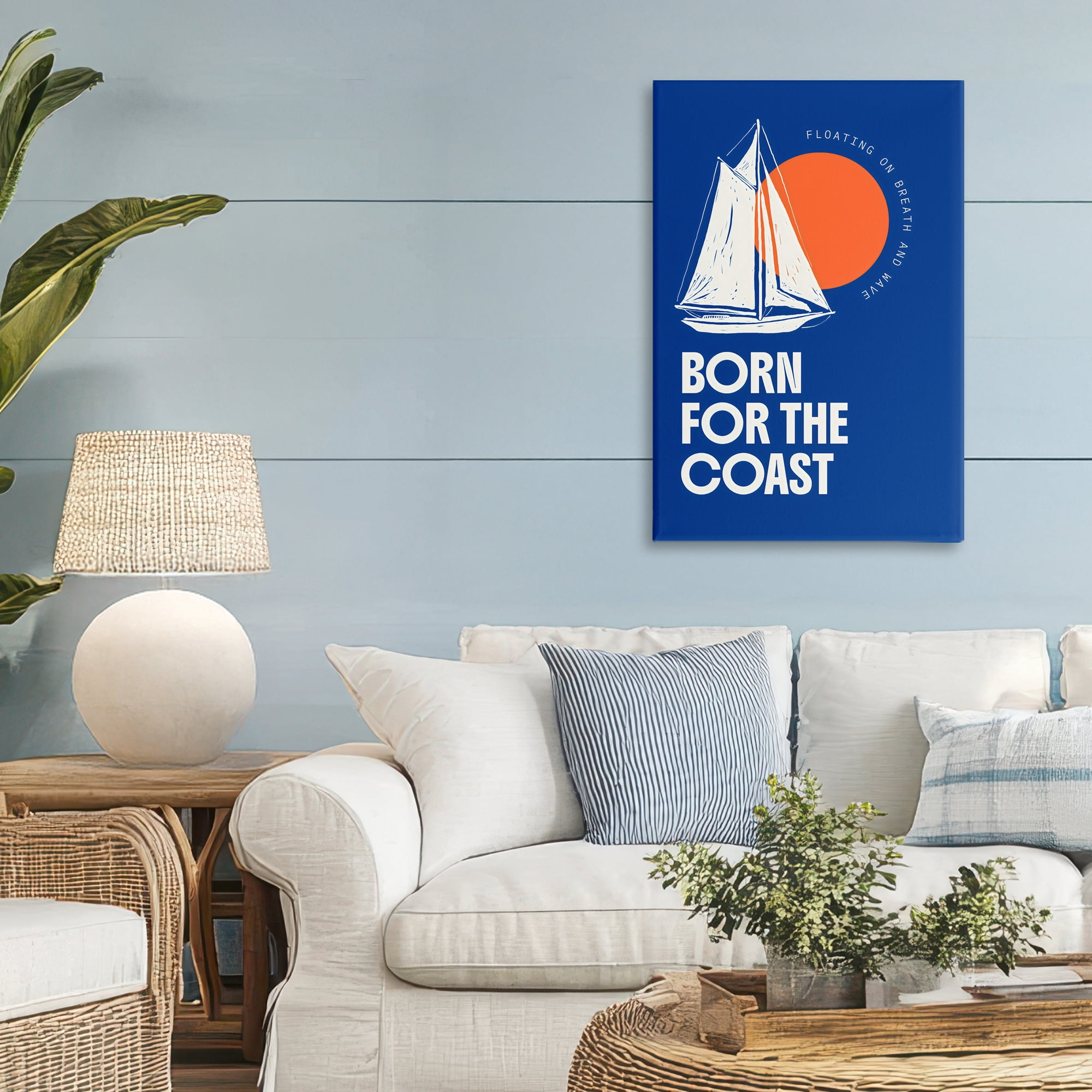 Stupell Industries Born For The Coast Canvas Wall Art, design by Creative Studio