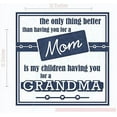 thumbnail image 5 of Better Than Having You As My Mom is Children Having You As Grandmother Wall Vinyl Decals Lettering Sticker Quote Mothers Day Décor, 12 X 12 , Deep Blue, 5 of 5