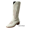 thumbnail image 3 of Women's Knee High Boots Outdoor Cowboy Boots Fashion Pointed Toe Long Cowgirl Boots Dress Western Boots, 3 of 9