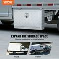 thumbnail image 2 of VEVOR Underbody Aluminum Truck Tool Box 30" x 17" x 18" Trailer RV Tool Storage, 2 of 8