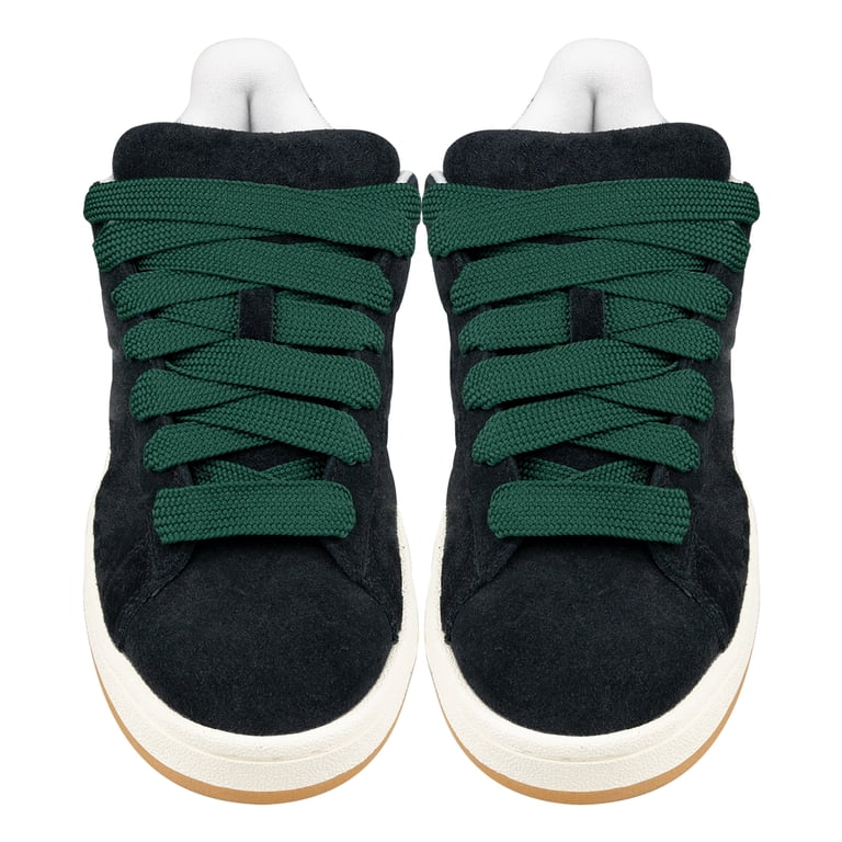 adidas gazelle silver green womens Fat Laces for Adidas Campus