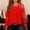 Red, variant on CheerKidz Women Crew Neck Sheer Sequin Mesh Long Sleeve Blouse Pleated Front Top Elegant Beaded Cuffs Party Wear Dressy Casual Blouse for Dinner Dates Cocktail Office Events(Green,M)