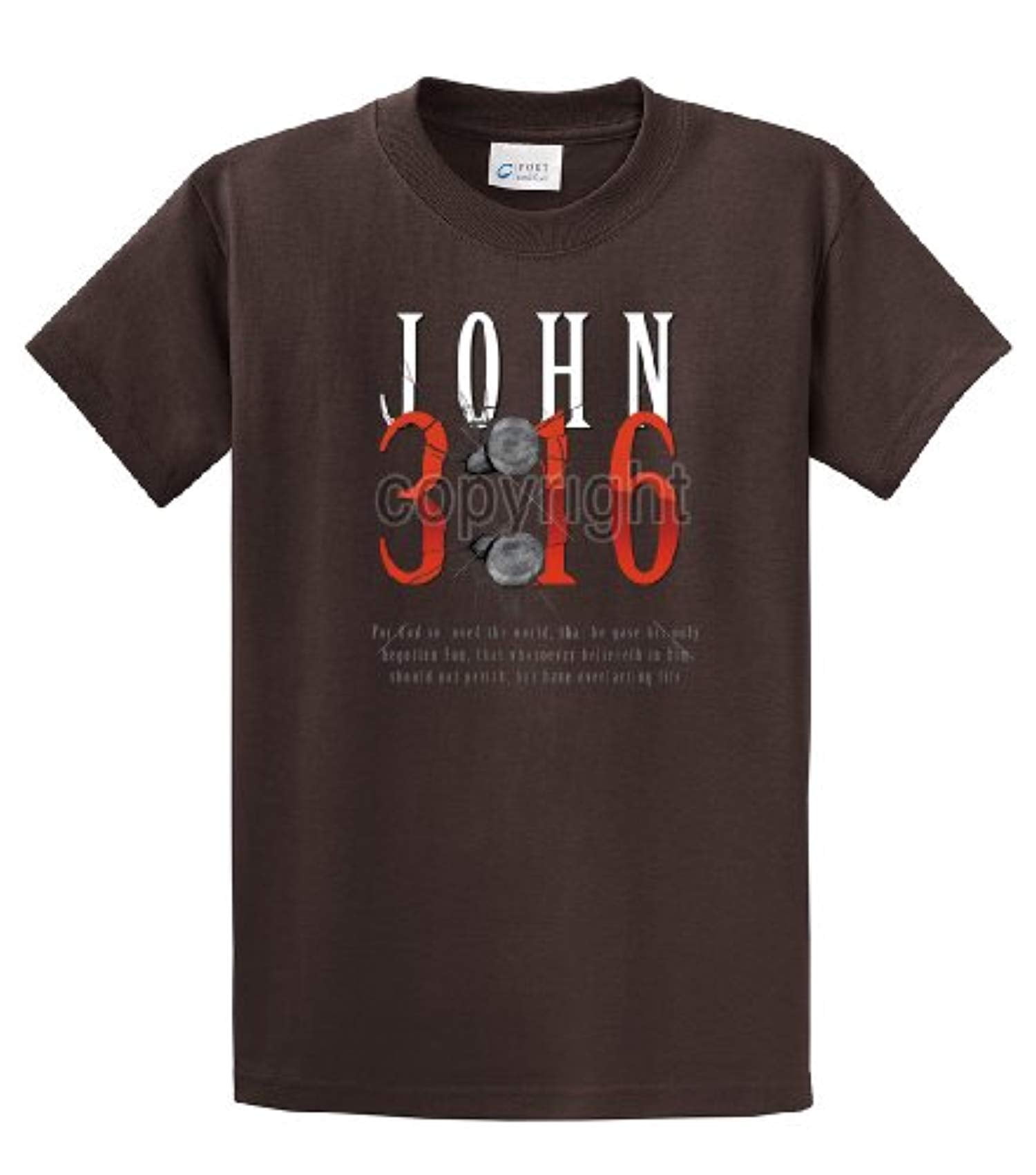 Christian John 3:16 with Nails For God So Loved the World Jesus Men's Short - Bild 11 von 71