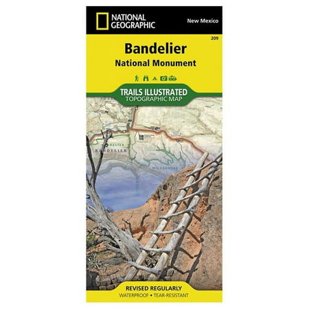 Trails Illustrated Topo Map: Bandelier National Monument - New Mexico, USA (Trails Illustrated - Topo Maps USA) - Nation