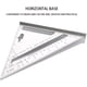 thumbnail image 4 of Regla de ángulo cuadrado triangular de 7 pulgadas, regla de aluminio para medición de triángulos cuadrados, 4 of 5